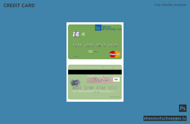 Mustervorschau der Paraguay Banco Amambay Mastercard